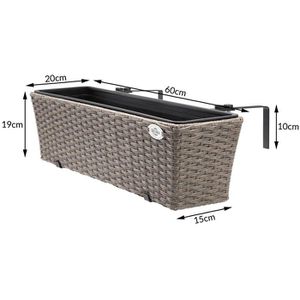 Produktbild für Blumenkasten CASARIA 108064, braun