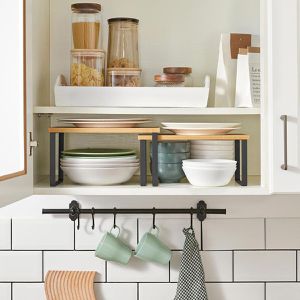 Produktbild für Küchenregal Songmics KCS02NB, braun, 2er Set