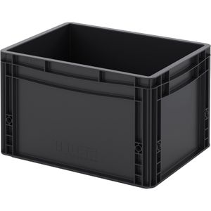 Produktbild für Eurobox AUER ESD EG 43/27 HG, schwarz, 26 Liter