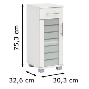 Produktbild für Badschrank Schildmeyer Niko 105644, mit 4 Füßen, weiß