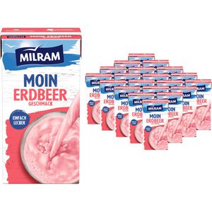 Produktbild für Milchdrink Milram Moin Erdbeer, im Trinkpäckchen