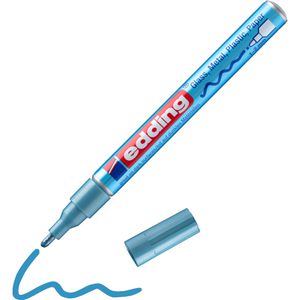 Lackmarker Edding 751, hellblau-metallic