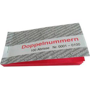 Produktbild für Nummernblock Wolf&amp;Appenzeller Doppelnummern 750054