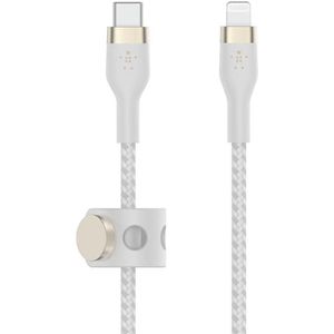 Produktbild für Ladekabel Belkin BoostCharge Pro Flex, weiß, 1m