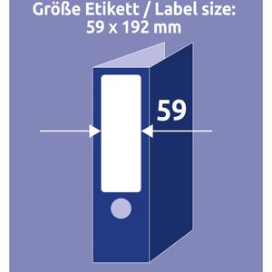 Produktbild für Rückenschilder Zweckform L6061-100, weiß