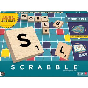Produktbild für Brettspiel Mattel JGR62, Scrabble Original 2 in 1