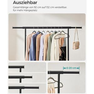 Produktbild für Garderobenständer Songmics HSR13BKV1, schwarz