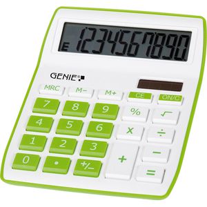 Taschenrechner Genie 840G, weiß/grün
