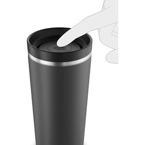 Produktbild für Thermobecher Alfi Iso Coffee Mug Pro velvet black, schwarz