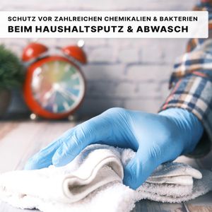 Produktbild für Einmalhandschuhe Arnomed Nitril Blue, blau, 200 Stück