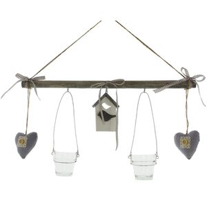 Produktbild für Windlicht Frank-Flechtwaren 103265, Vogelhaus
