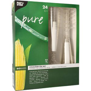 Produktbild für Sektgläser Papstar 88492 Pure Plastik Einweggläser