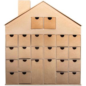 Produktbild für Adventskalender Rayher 67341521, Pappmaché-Haus