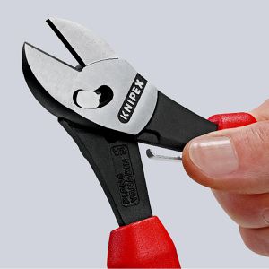 Produktbild für Seitenschneider Knipex 73 72 180 F TwinForce, Kraft-Schneider