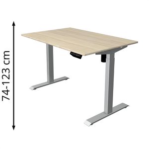 Schreibtisch Kerkmann Move 1, ahorn / silber