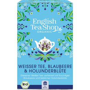 Tee EnglishTeaShop Weißer Tee, Blaubeere & Holunderblüte, BIO