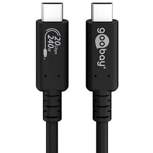 Ladekabel Goobay Sync & Charge 61718, schwarz, 2m