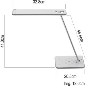 Produktbild für Schreibtischlampe Unilux Jazz, weiß, LED, dimmbar