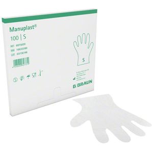 Einmalhandschuhe B.Braun Manuplast, transparent, 100 Stück