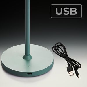 Produktbild für Tischlampe Rolf-Kern Club, türkis, LED, warmweiß