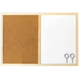 Kombitafel Idena 56.8016, 2 in 1, braun / weiß