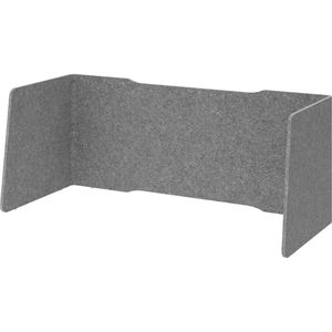 Tischtrennwand Hammerbacher ARE6016, grau
