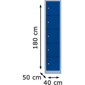 Produktbild für Schließfachschrank Lüllmann 523511, blau