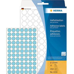 Markierungspunkte Herma 2233, blau