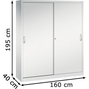 Produktbild für Werkzeugschrank CP-Möbel 2149-00, aus Metall, lichtgrau