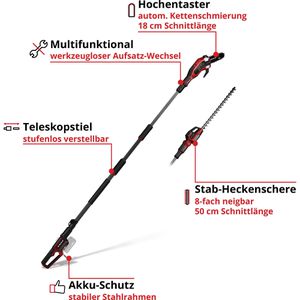 Produktbild für Hochentaster Einhell-Professional GP-HC 18/5020 Li T, Akku