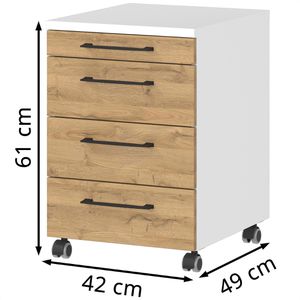 Produktbild für Rollcontainer Germania Profi 3.0, aus Holz