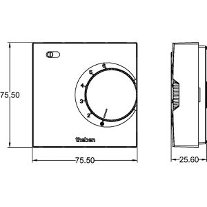 Produktbild für Raumthermostat Theben Ramses 706 S