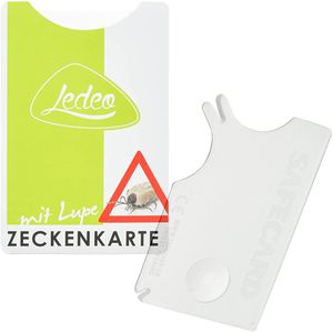 Zeckenkarte LEDEO mit Lupe