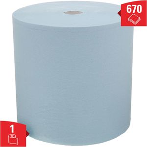 Produktbild für Putztuchrolle Wypall L30 Ultra+ 7426 Airflex-Technologie, blau