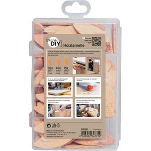 Produktbild für Flachdübel Fischer 548595, EasyDIY Box Holzlamelle