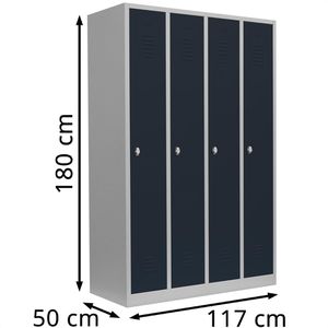 Produktbild für Spind Lüllmann 510148, anthrazit