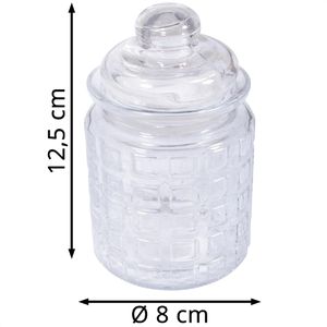 Produktbild für Vorratsglas Rayher 46051000 Karos, mit Glasdeckel