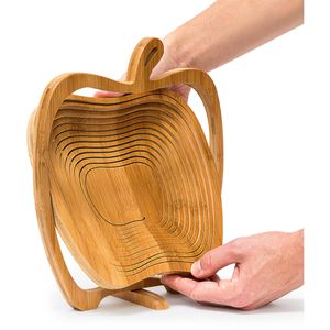 Produktbild für Obstschale Relaxdays 10019142, Faltkorb Apfel