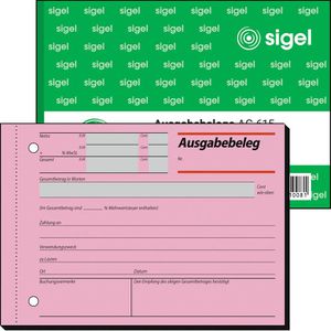 Ausgabebeleg Sigel AG615, A6 quer