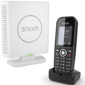 Snom Telefon M30 und DECT-Bassistation M400, schnurlos, schwarz