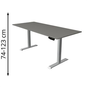 Schreibtisch Kerkmann Move 1, graphit / silber