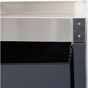 Produktbild für Mülltonnenbox Mendler HWC-H40, Metall