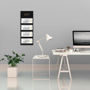 Produktbild für 4-Monatskalender Güss-Verlag 50400, Black Edition, Jahr 2027
