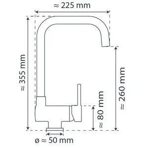 Produktbild für Küchenarmatur Schütte Window, chrom