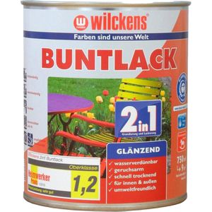 Produktbild für Lackfarbe Wilckens 2 in 1, Buntlack, 0,75l