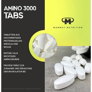 Produktbild für Aminosäuren Mammut Amino 3000, 300 Tabletten