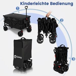 Produktbild für Bollerwagen Sekey XXL Plus FW199, faltbar