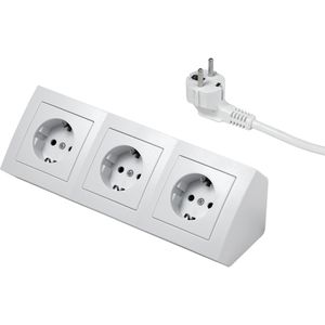 Produktbild für Tischsteckdose McPower Flair, mit 2 m Schuko Kabel