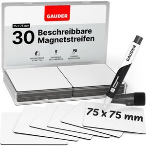Produktbild für Magnetschilder Gauder ME-75x75, weiß