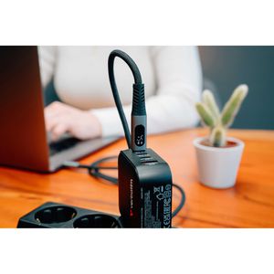 Produktbild für Ladekabel Verbatim USB4, schwarz, 1,2m